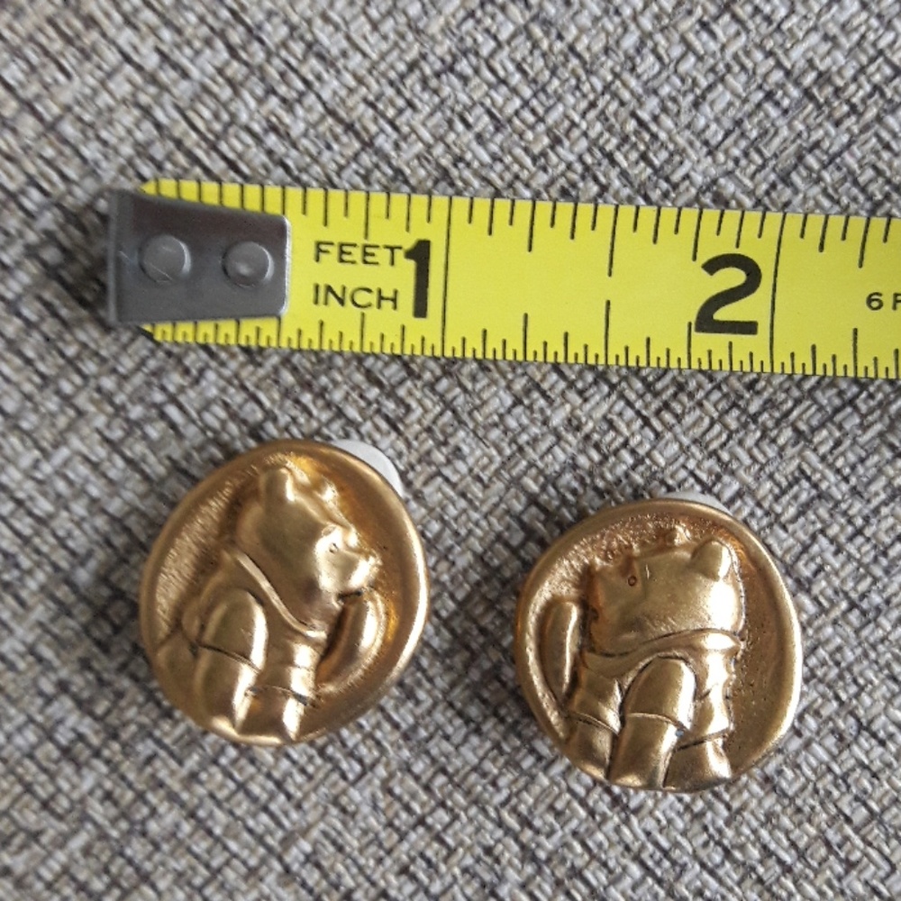 Darling Winnie The Pooh Earrings*VINTAGE* - Picture 7 of 7
